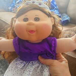 2014 Cabbage Patch Kids Purple Holiday Dress W/ Tiara Jakks Pacific JP-45 Target